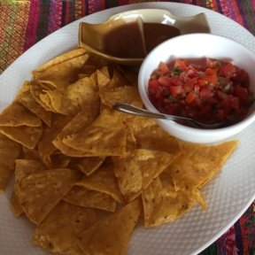 Gluten-free chips and salsa from The Salsa Kitchen